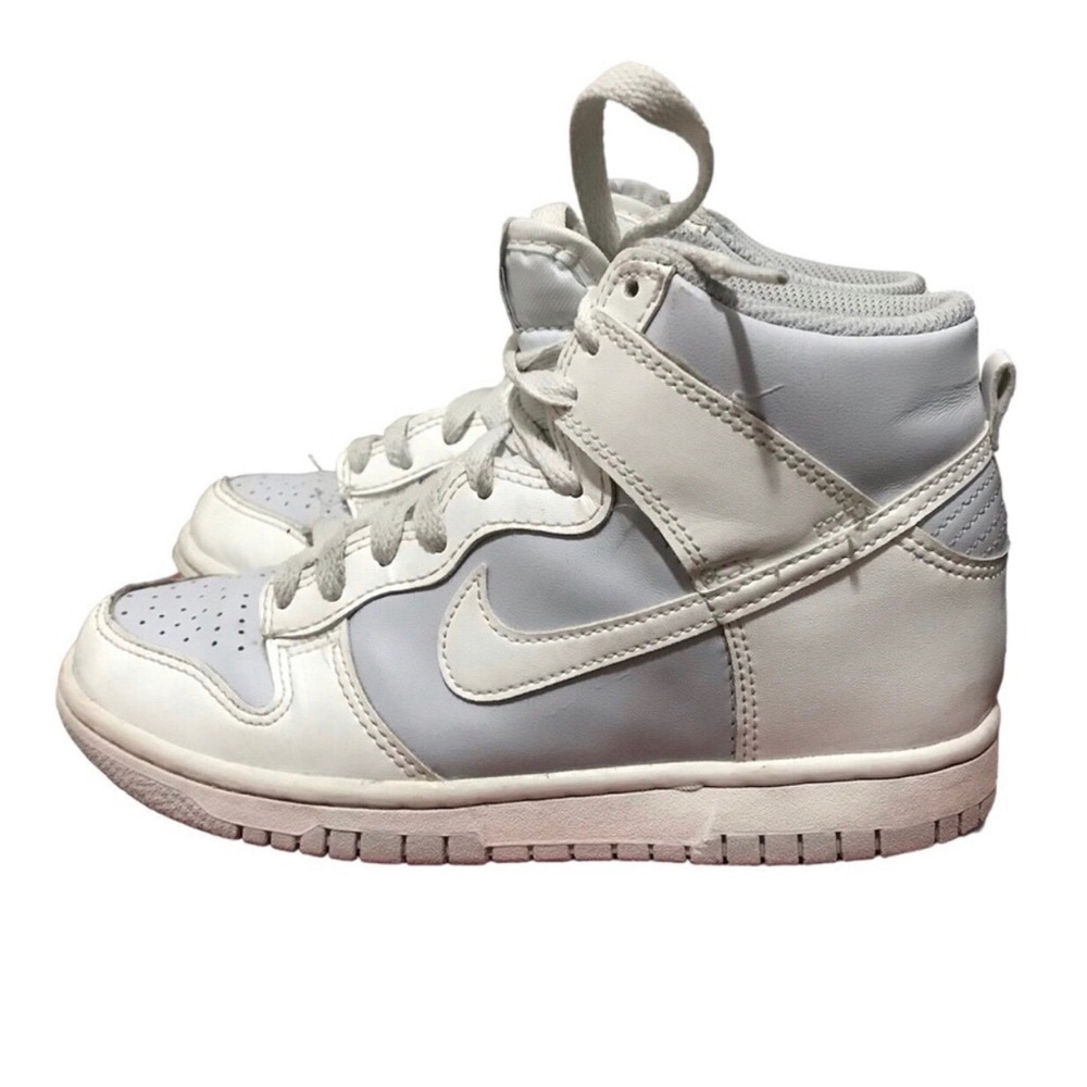 Nike Dunk High (GS) Summit White/Pure Platinum Sneakers DB2179 107 Youth Size 4y - Picture 2 of 11